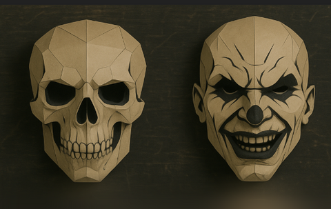 The Geometry of Fear: Designing Symmetry and Shape in Halloween Masks!